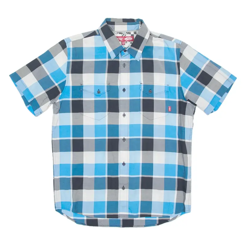 VANS Mens Shirt Blue Check M