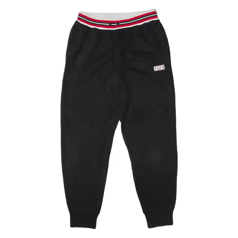 FILA Joggers Black Tapered Womens UK 10 W28 L28