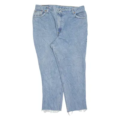 LEVI'S 550 Womens Jeans Blue Relaxed Tapered Stone Wash W36 L26