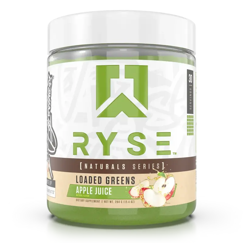 RYSE Loaded Greens Superfood Powder - Daily Supplement with Greens Balance for Digestion, Immunity, and Energy Support - 30 S...