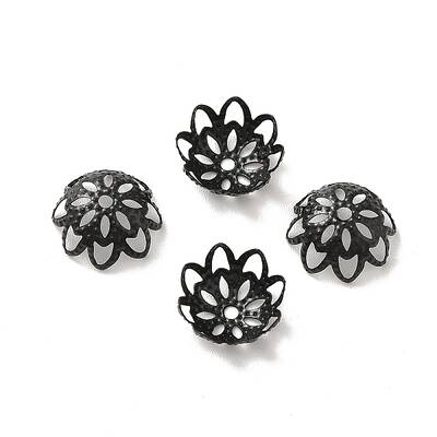 304 Stainless Steel Flower Fancy Bead Caps