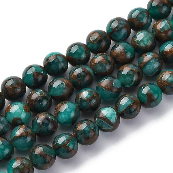 Synthetic Gold Clinquant Stone Beads Strands