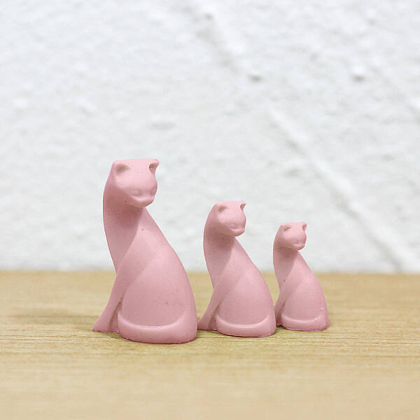 3 Sizes Resin Cat Miniature Ornaments