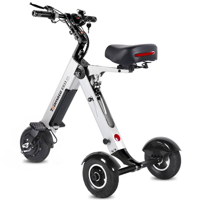 TopMate ES33 Powered Mobility Scooter 3 Wheels Foldable Trike with Seat for Adults, Lightweight Electric Scooter with Removab...