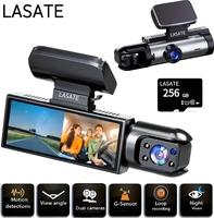 LASATE rotatable dashcam Front & Rear Dashcam,Wide Angle Car Driving Recorderwith IR Night-Vision G Sensor, 3.16 Inch IPs Scr...
