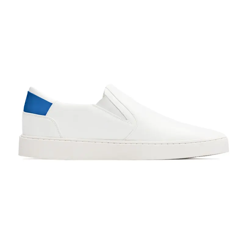 Men's Slip On | White-Blue | Size: 11
