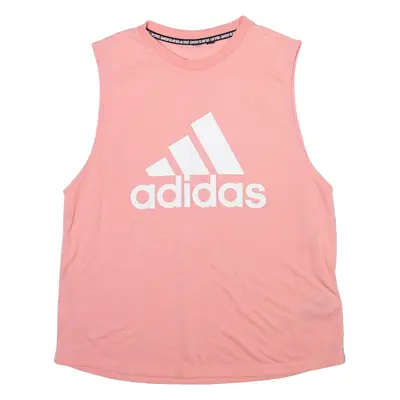 ADIDAS ORIGINALS Womens Vest Pink Sleeveless S
