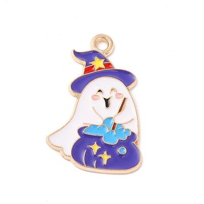 Halloween Theme Alloy Enamel Pendants