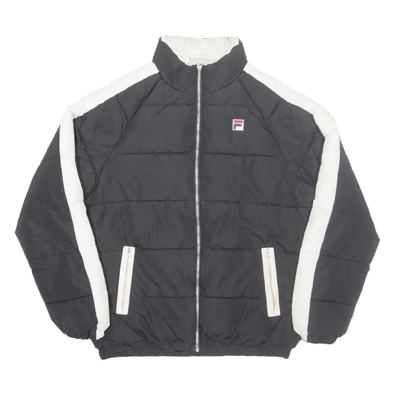 FILA Mens Puffer Jacket Black M