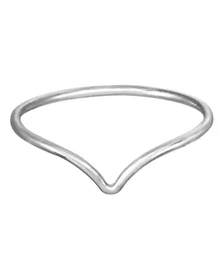 Chevron Ring | Metal Color: Silver | Size: 7