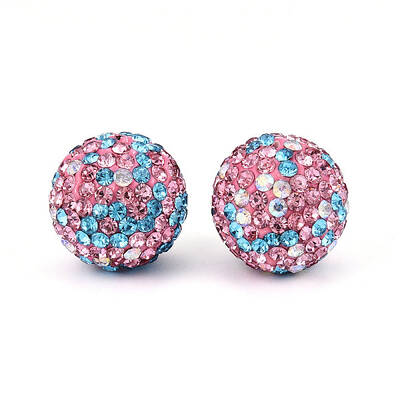Polymer Clay Pave Rhinestone Beads