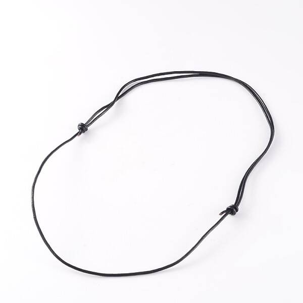 Adjustable Cowhide Leather Cord Necklace Making