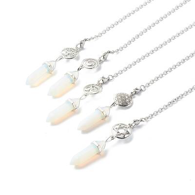 Opalite Pointed Dowsing Pendulums