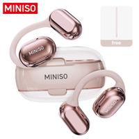 MINISO OWS True Wireless Bluetooth Headphones X39, Open Ear Earphones with MIC Earbuds with Charging Case, HiFi Sound for Spo...