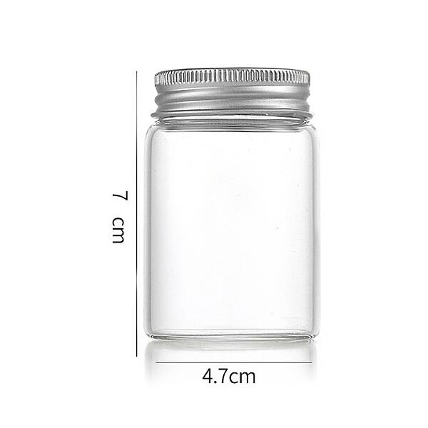 Column Glass Screw Top Bead Storage Tubes