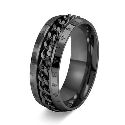 Rotatable Stainless Steel Finger Ring