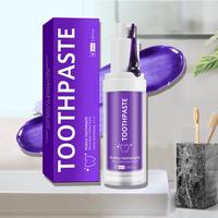Purple Toothpaste, Tooth Brightening Toothpaste for Christmas Gift, Oral Care Toothpaste for Men & Women, Daily Oral Care Pr...