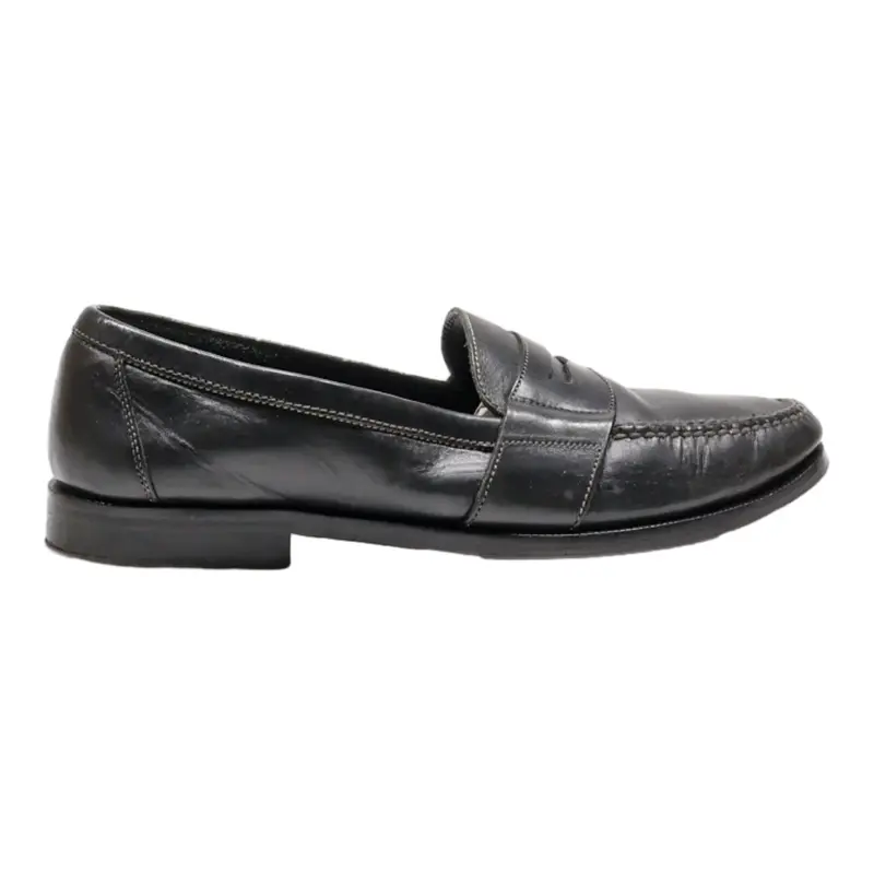 COLE HAAN Loafer Shoes Black Leather Mens UK 9.5