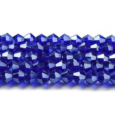 Transparent Electroplate Glass Beads Strands