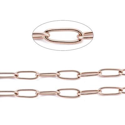 Ion Plating(IP) 304 Stainless Steel Paperclip Chains