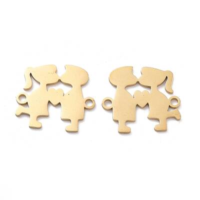 Ion Plating(IP) 304 Stainless Steel Connector Charms