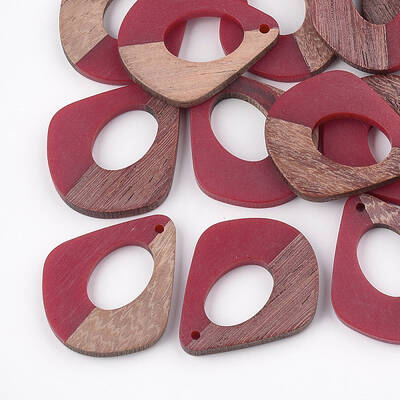 Resin & Walnut Wood Pendants