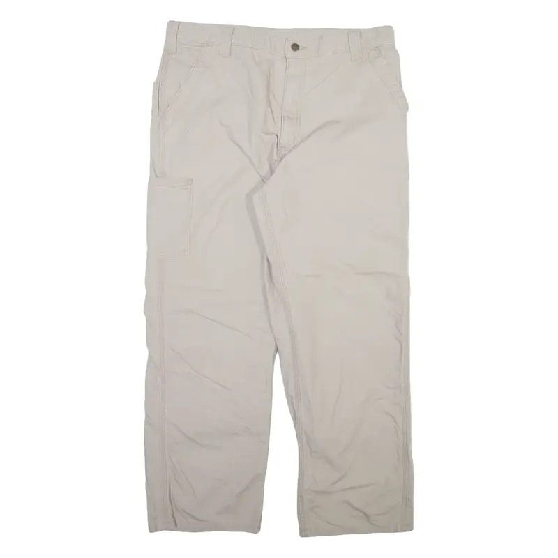 CARHARTT Mens Trousers Beige Relaxed Straight W38 L30