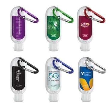 100 Customized 1.9 oz Clear Sanitizer in Clear Bottle with ...