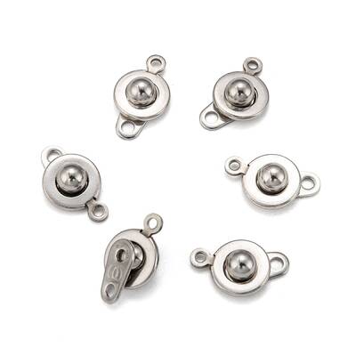Tarnish Resistant 201 Stainless Steel Snap Clasps