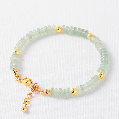 Simple Design Natural Aventurine Beaded Bracelets for Women