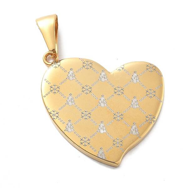 Christmas Ion Plating(IP) 304 Stainless Steel Pendants