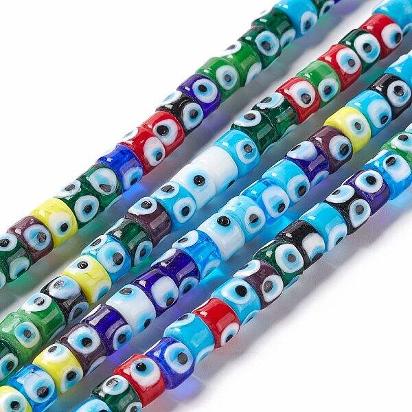 Handmade Evil Eye Lampwork Beads Strands