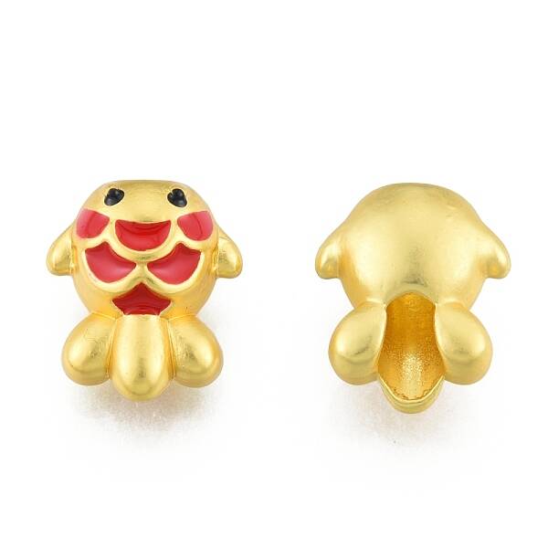 Alloy Enamel European Beads