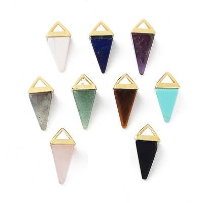 Natural & Synthetic Mixed Gemstone Pendants