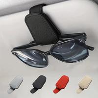 Car Sun Visor Glasses Holder, PU Leather Car Sun Visor Storage Clip, Universal Car Sunglasses Clip, Car Glasses Clip, Car Acc...