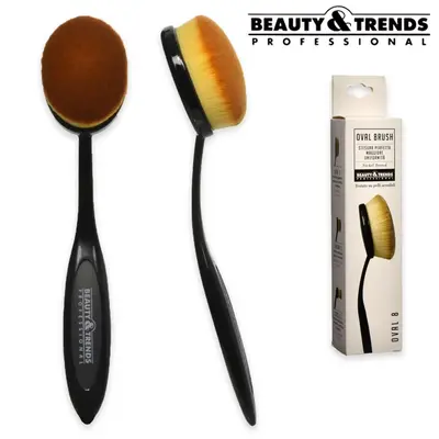 Beauty trends oval 8 brush for foundation and powders