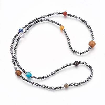 Electroplate Synthetic Hematite Beaded Necklaces
