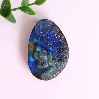 Natural Labradorite Carved Healing Figurines