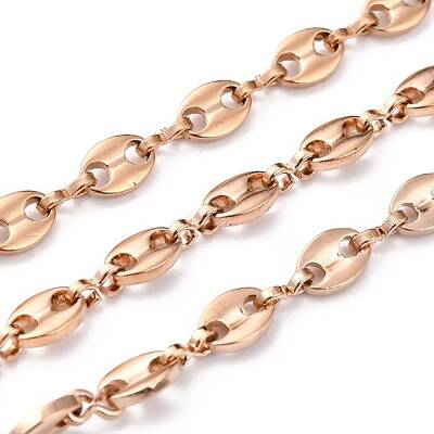 Ion Plating(IP) 304 Stainless Steel Coffee Bean Chain