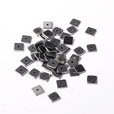 Electroplate Non-magnetic Synthetic Hematite Beads
