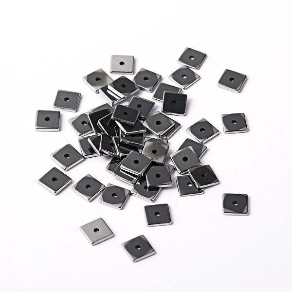 Electroplate Non-magnetic Synthetic Hematite Beads