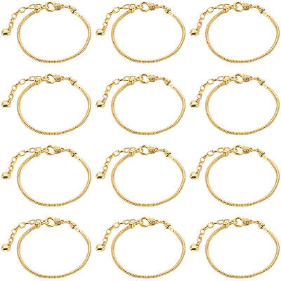 14Pcs Brass European Style Bracelet Making