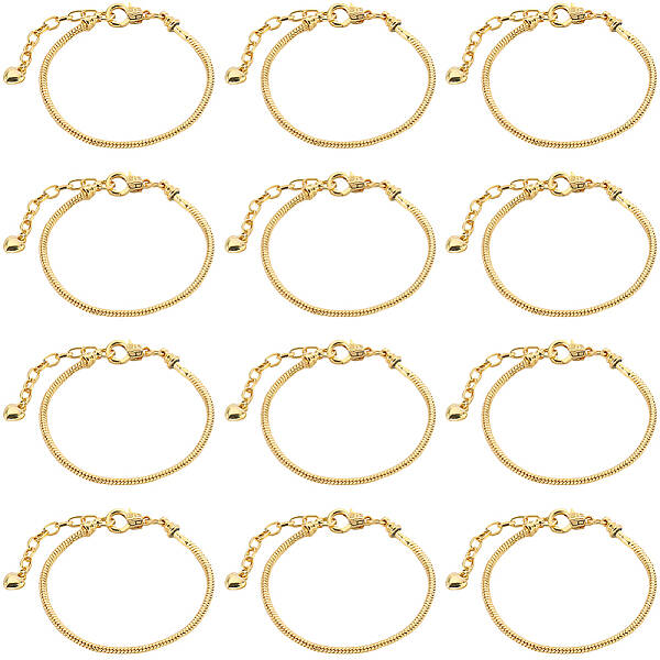 14Pcs Brass European Style Bracelet Making