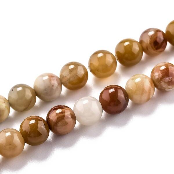 Natural Petrified Wood Beads Strands