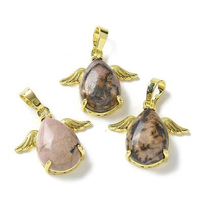 Natural Rhodonite Pendants
