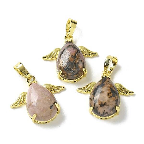 Natural Rhodonite Pendants