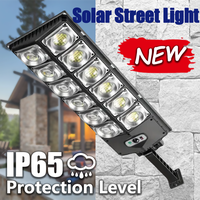 Solar Lights Outdoor for Outside, IP66 Waterproof Street Lights Outdoor, 6500K Dusk to Dawn Solar Security Flood Lights Motio...