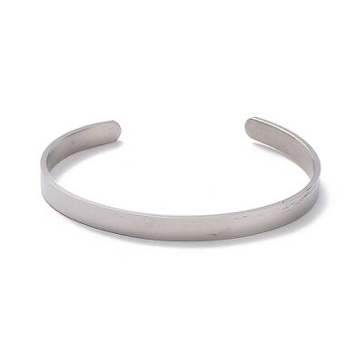 Non-Tarnish 304 Stainless Steel Open Cuff Bangle