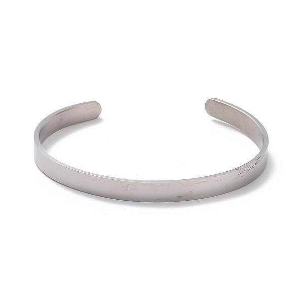 Non-Tarnish 304 Stainless Steel Open Cuff Bangle