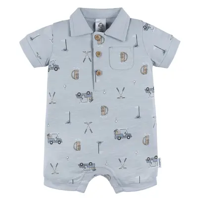 Gerber Baby Boys' Polo Romper, Golf
